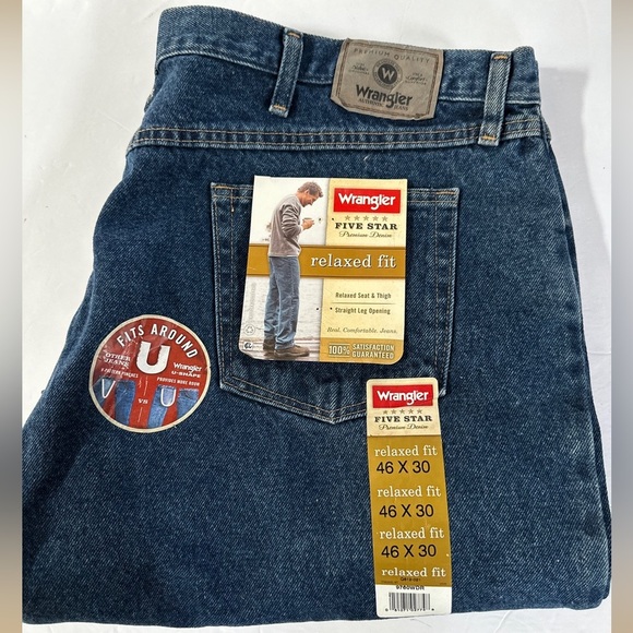NWT Wrangler Men’s Jeans Relaxed Fit Straight Leg - Picture 7 of 7